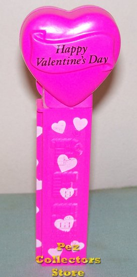 (image for) 2005 HVD Heart Pez Neon Pink printed stem Loose - Click Image to Close