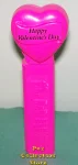 1999 HVD Heart Pez Neon Pink on Neon Pink Loose