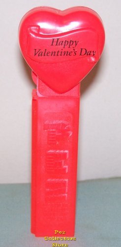 (image for) 1999 HVD Heart Pez Neon Red on Neon Red Loose