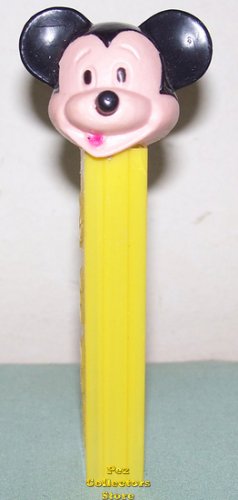 (image for) Mickey B Molded Nose Pez Yellow 3.9 NF Hong Kong Stem