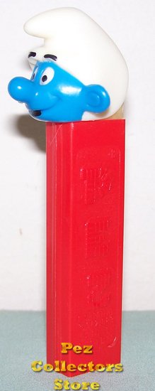(image for) Smurf A Pez with Tongue on Red No Feet 3.9 Austria Stem - Click Image to Close