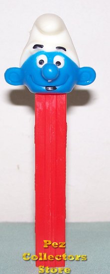 (image for) Smurf A Pez with Tongue on Red No Feet 3.9 Austria Stem