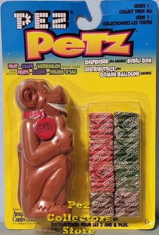 (image for) Prototype Package PEZ Petz Grinz Monkey Series 1 with No Name MOC