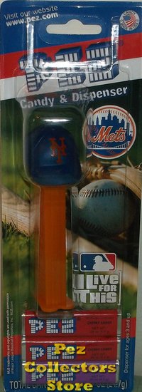 (image for) New York Mets MLB Baseball Cap Pez MOC - Click Image to Close