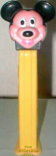 (image for) Old Discontinued Mickey Mouse Pez Multipiece Yellow Stem Loose