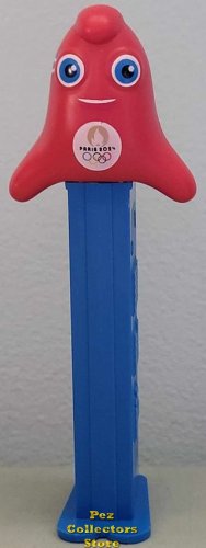 (image for) 2024 Paris Olympics Phryge Cap Pez White Smile and Olympic Rings