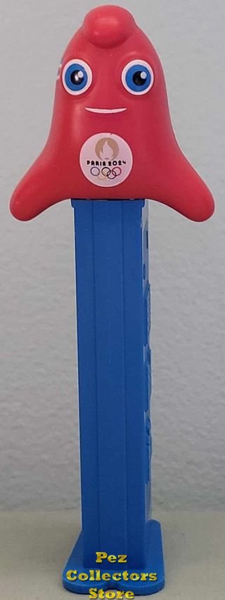 (image for) 2024 Paris Olympics Phryge Cap Pez White Smile and Olympic Rings
