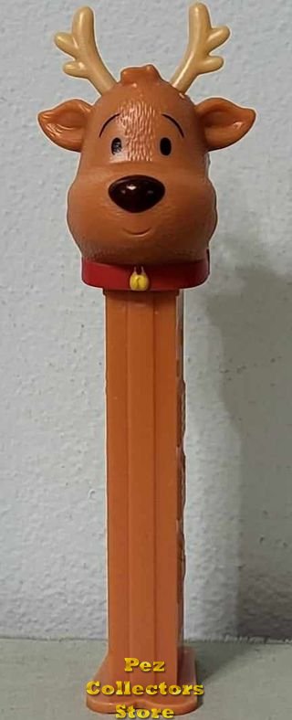 (image for) 2018 Christmas Reindeer Pez with Red Collar and Bell Loose Save on Shipping