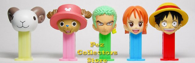 (image for) Set 025 One Piece 1 Mini Pez set of 5