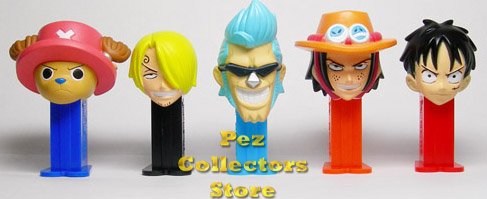 (image for) Set 047 One Piece 2 Mini Pez Dispenser set of 5