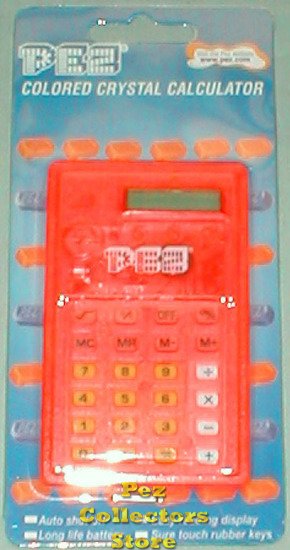 (image for) Orange Crystal PEZ Calculator