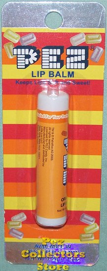 (image for) Pez Orange Flavored Lip Balm - Lotta Luv - MOC