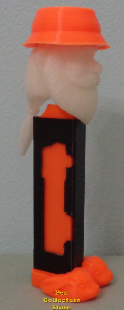 (image for) Orange 3D Printed The Pez Outlaw McHooker Pez Signed by Glew - Click Image to Close