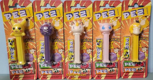 (image for) Original Pokemon Pez Set of 5 Mint on European Cards