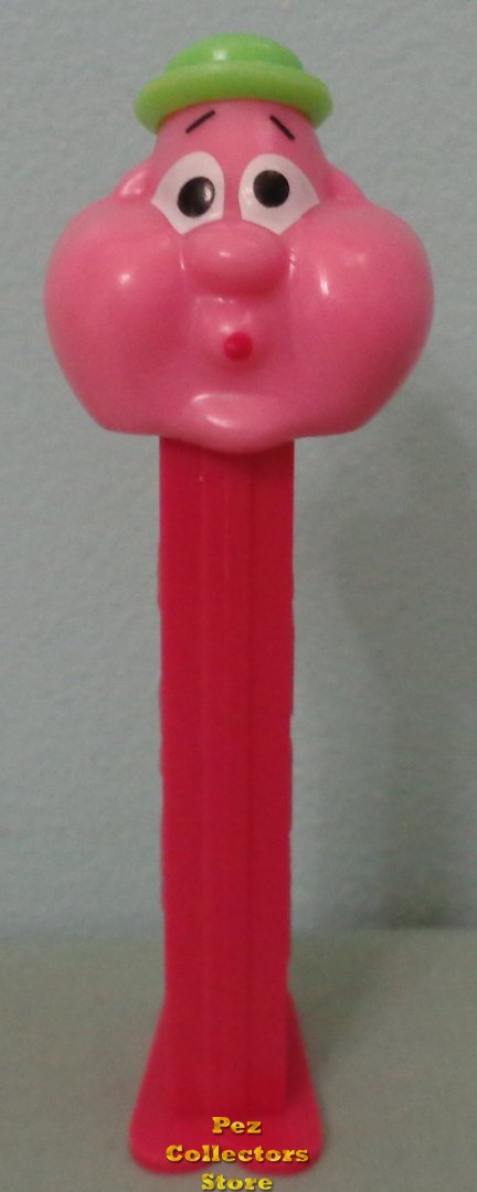 (image for) Original Bubbleman Pez on Dark Pink or Raspberry Stem Loose - Click Image to Close