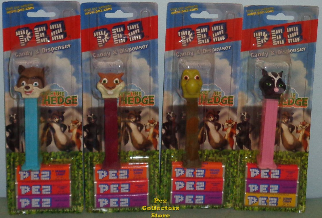(image for) Over the Hedge Set of 4 DreamWorks Pez Mint on Card