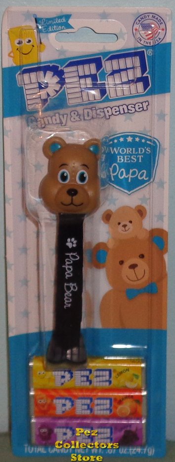 (image for) Exclusive 2022 Papa Bear Pez Mint on Card - Click Image to Close