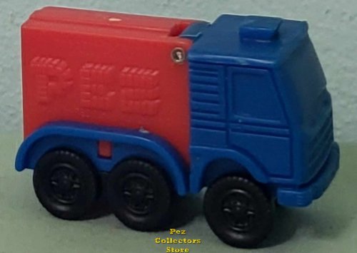 (image for) Pez Party Favor Mini Truck Blue Cab Red Trailer Stem Loose
