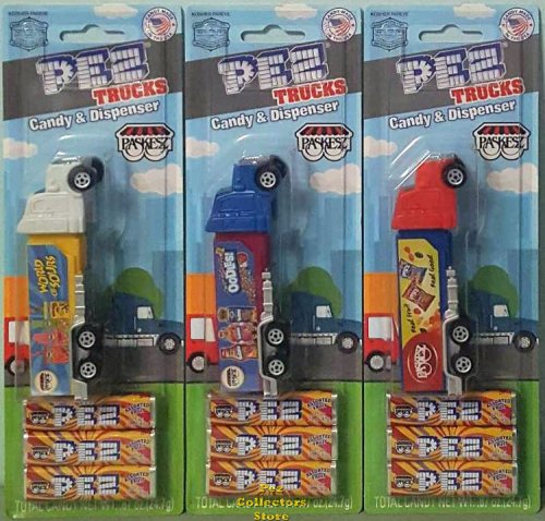 (image for) Paskesz Kosher Pez Truck Set of 3 MOC