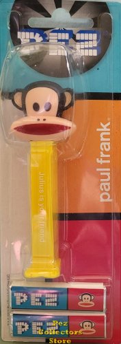 (image for) Paul Frank Julius the Monkey Pez Yellow Printed Stem MOC