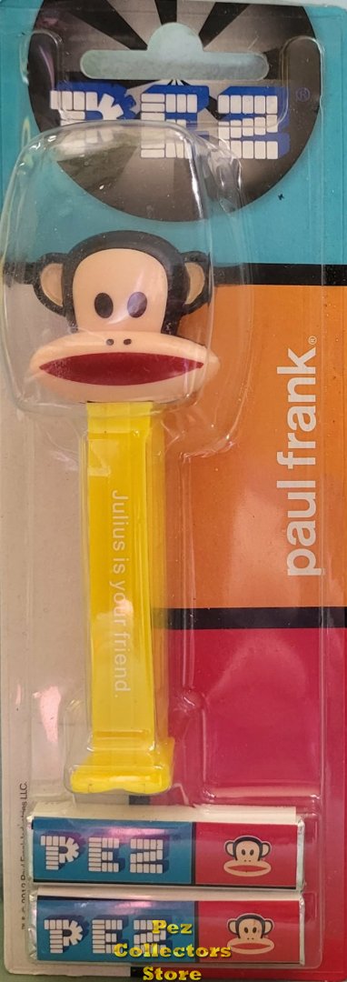 (image for) Paul Frank Julius the Monkey Pez Yellow Printed Stem MOC