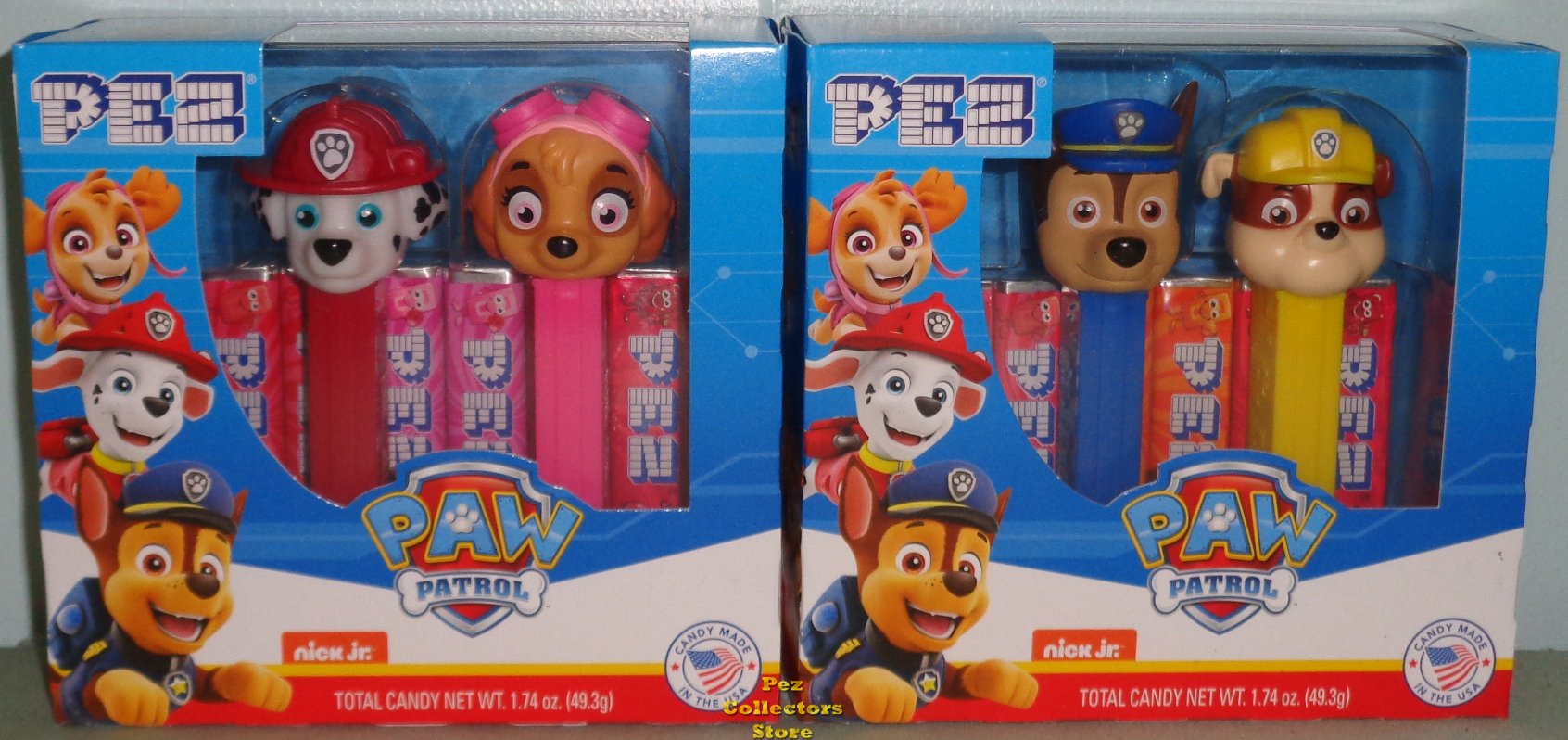 (image for) Paw Patrol Pez Twin Pack with Chase and Skye - Click Image to Close