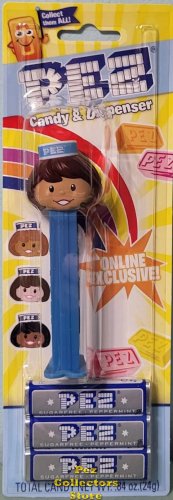 (image for) Limited Edition Exclusive Medium Skin Tone Sugarfree Peppermint Pez Presenter Girl MOC