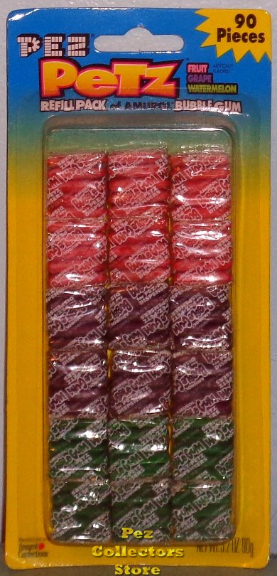 (image for) Pez Petz 90 pc Bubble Gum Refill Pack MOC