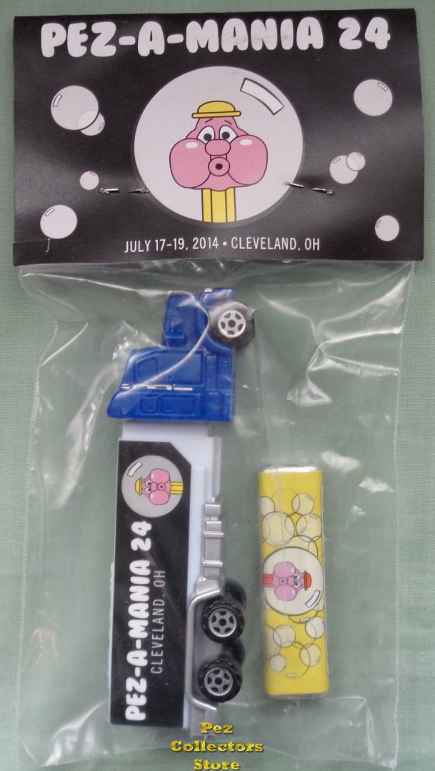 (image for) 2014 Pezamania 24 Pez Convention Bubbleman Truck and Candy Pack - Click Image to Close