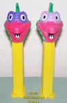 Fly-Saur Light Purple Eye variation Pez on Yellow Stem Loose Fly-Saur Light Purple Eye variation Pez on Yellow Stem Loose
