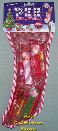 (image for) Pez Holiday Gift Pack Stocking with 4 Christmas Pez