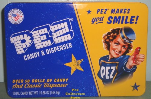 (image for) Pez Makes You Smile Pez Girl Empty Candy Tin