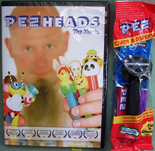 (image for) PezHeads the Movie DVD and Dispenser