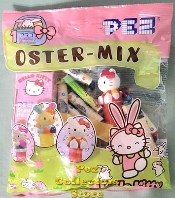 (image for) 2010 Hello Kitty German Oster-Mix Pez Easter mix With Pez Funky Fizzys
