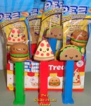 (image for) Pez Treats Cheeseburger, Pizza and Taco Pez set MIB