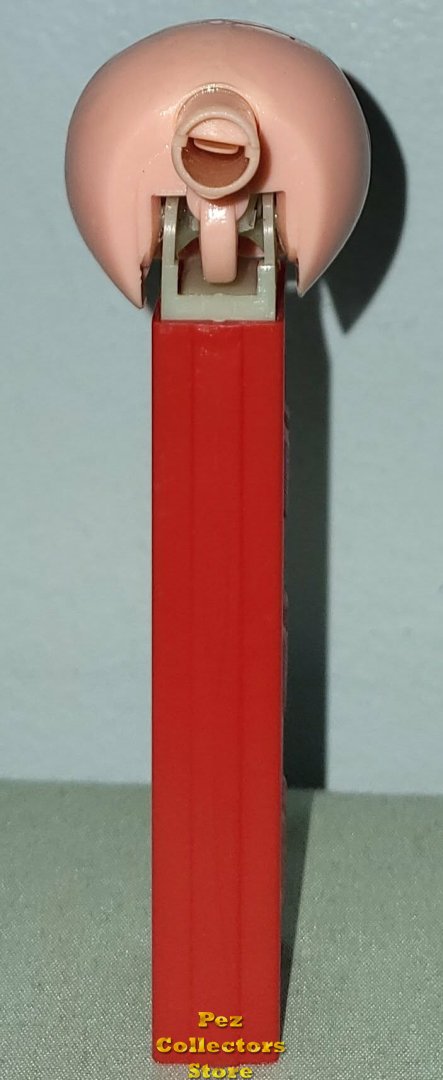 MMM Pig Merry Music Maker Whistle No Feet Pez Greenish Blue Tint Sleeve