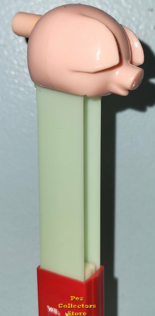 Modal Additional Images for MMM Pig Merry Music Maker Whistle No Feet Pez Greenish Blue Tint Sleeve