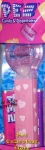 2008 Pink Crystal Valentines Heart Pez - Best Friends
