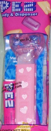 (image for) 2008 Pink Crystal Valentines Heart Pez - Sugar Sugar