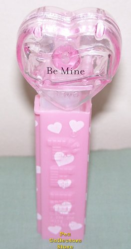 (image for) 2008 Pink Crystal Valentines Heart Pez - Be Mine Loose