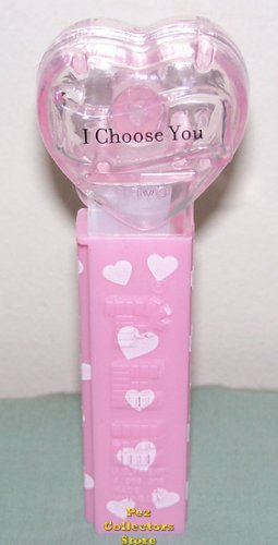 (image for) 2008 Pink Crystal Valentines Heart Pez - I Choose You Loose