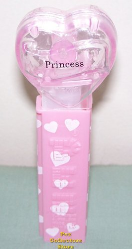 (image for) 2008 Pink Crystal Valentines Heart Pez - Princess Loose