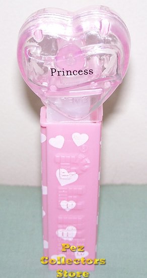 (image for) 2008 Pink Crystal Valentines Heart Pez - Princess Loose