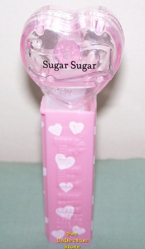 (image for) 2008 Pink Crystal Valentines Heart Pez - Sugar Sugar Loose
