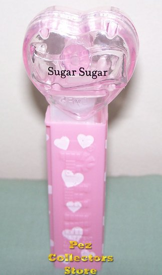 (image for) 2008 Pink Crystal Valentines Heart Pez - Sugar Sugar Loose - Click Image to Close