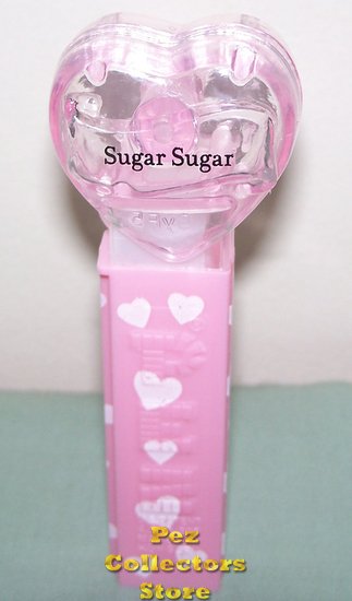 (image for) 2008 Pink Crystal Valentines Heart Pez - Sugar Sugar Loose