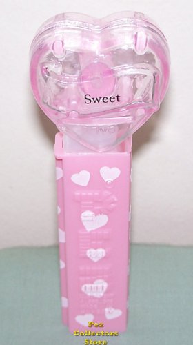 (image for) 2008 Pink Crystal Valentines Heart Pez - Sweet Loose