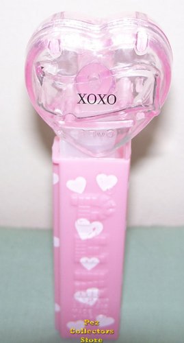 (image for) 2008 Pink Crystal Valentines Heart Pez - XOXO Loose