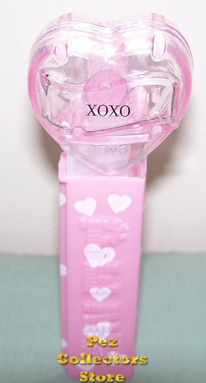 (image for) 2008 Pink Crystal Valentines Heart Pez - XOXO Loose