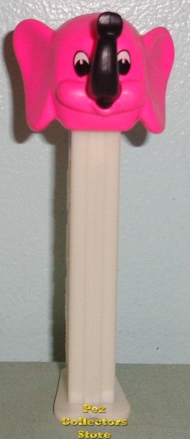 (image for) Misfit Kooky Zoo Pink Elephant Pez on White Stem Loose